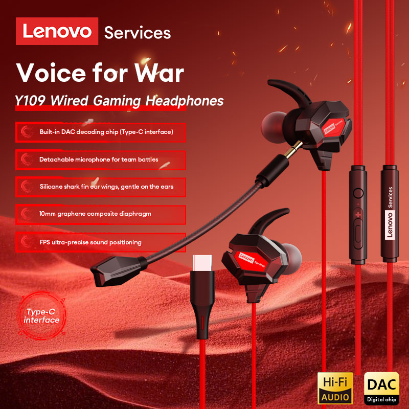 Esports Gaming Gear - Auriculares para juegos con cable Lenovo