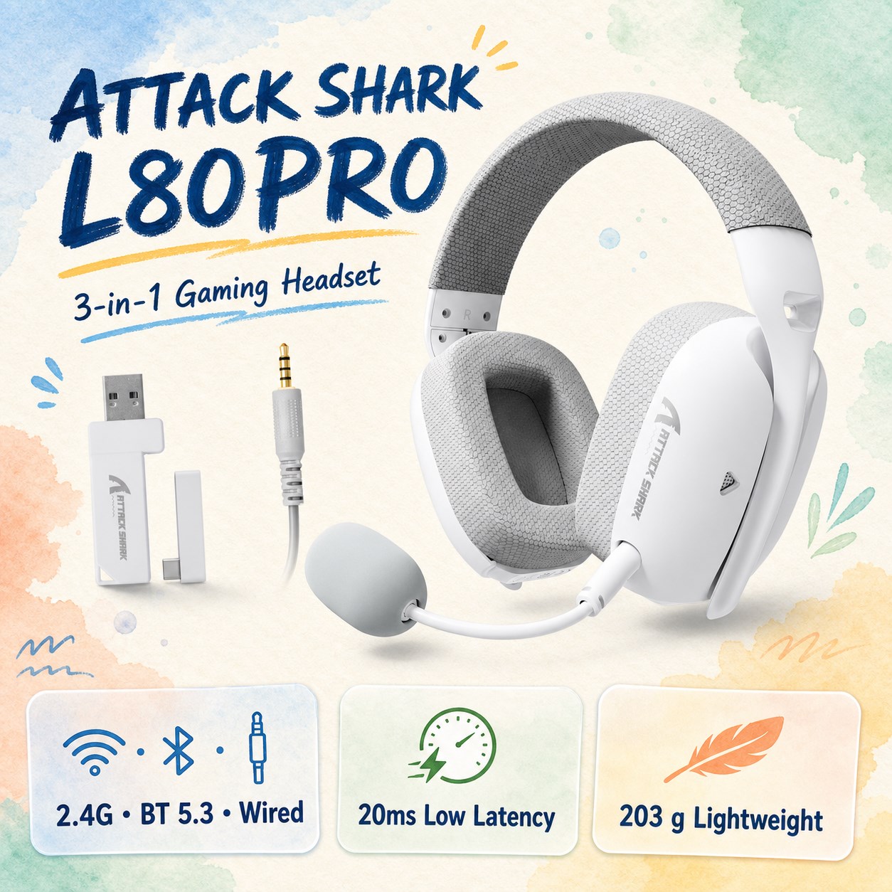 Esports Gaming Earbuds - Auriculares inalámbricos y con cable para